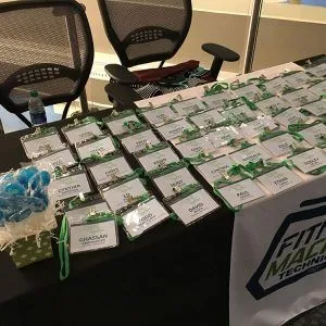 name tags with lanyards